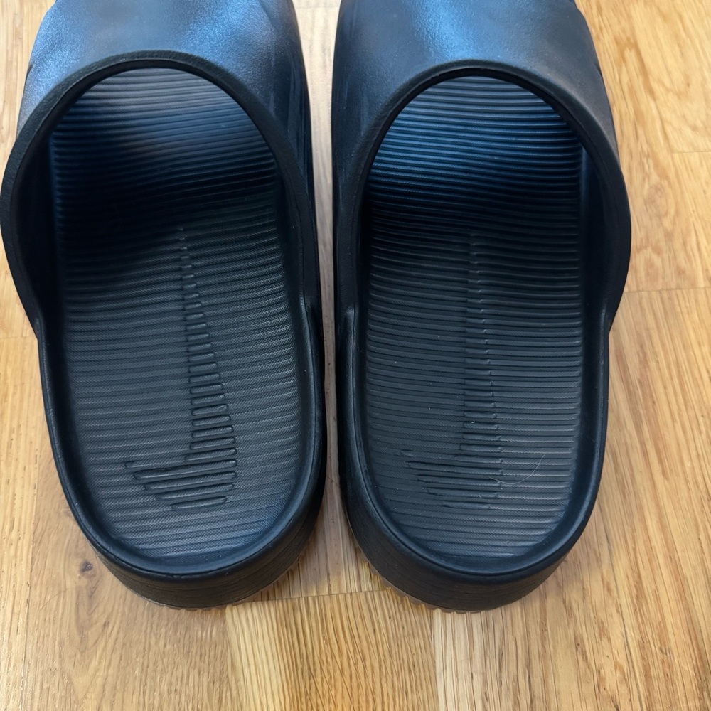 Black Slide Sandals - Picture 7 of 10